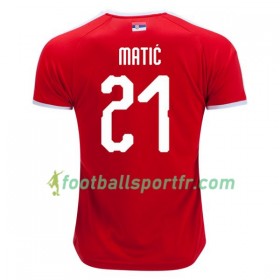Tenue Serbie Matic 21 Domicile Coupe du monde 2018 Maillot de Foot